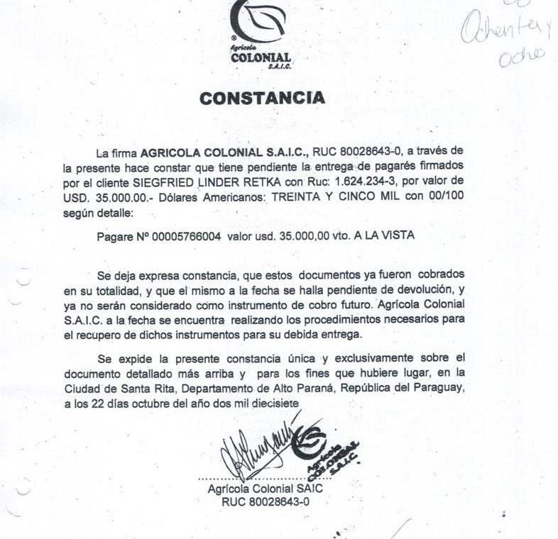 Abogados de colonos afirman que directivos de  Agrícola Colonial buscan distorsionar la realidad