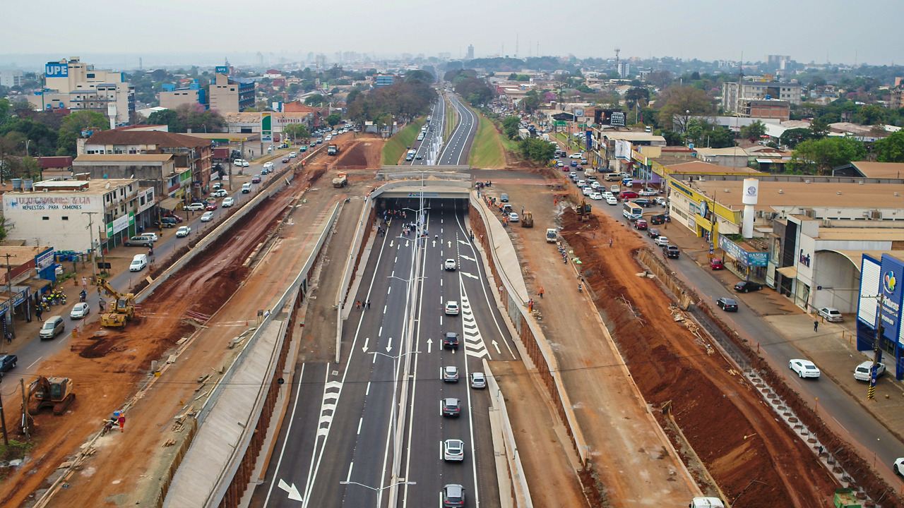 Concluye primera etapa del multiviaducto y se habilita el paso vehicular sobre la Ruta PY02