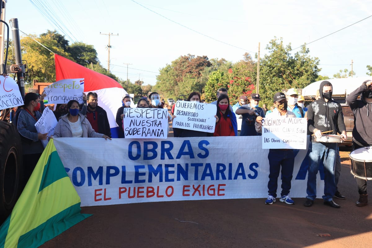Tras protesta de franqueños, MOPC brindará detalles sobre obras complementarias