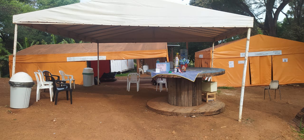 Familiares de casi 300 pacientes con covid asistidos en Refugio Transitorio