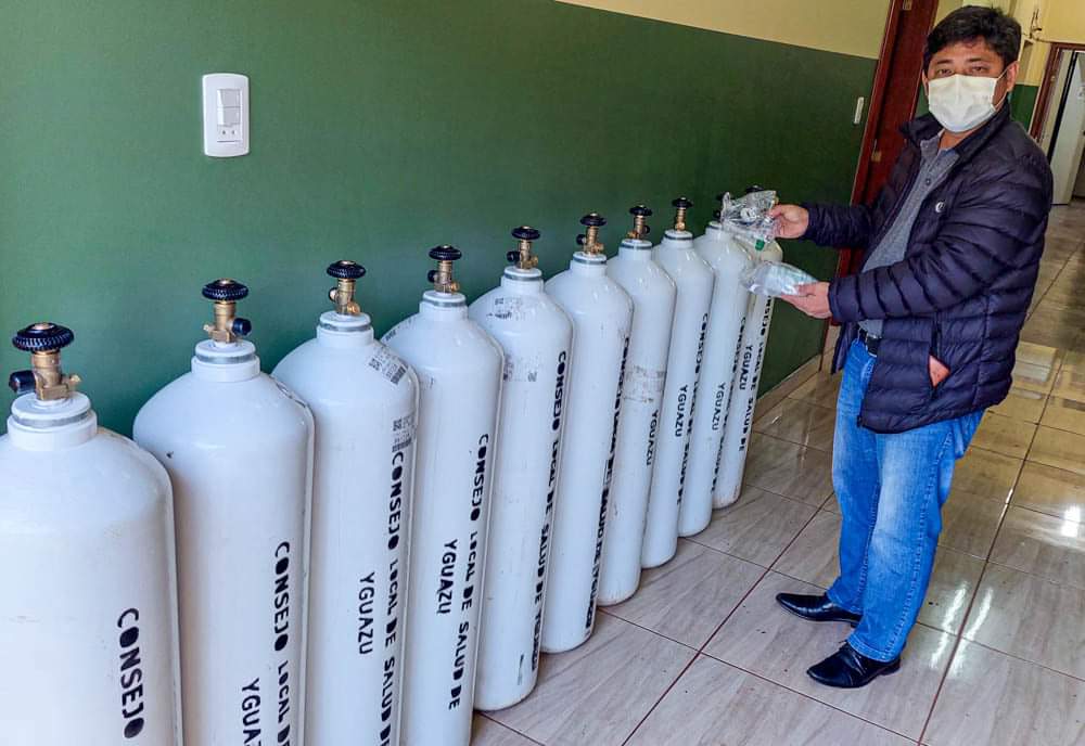 Adquieren balones de oxígeno para enfermos en Yguazú