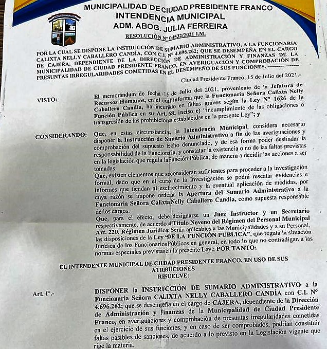 Descubren evidencias sobre escandalosa caja paralela en administración Godoy