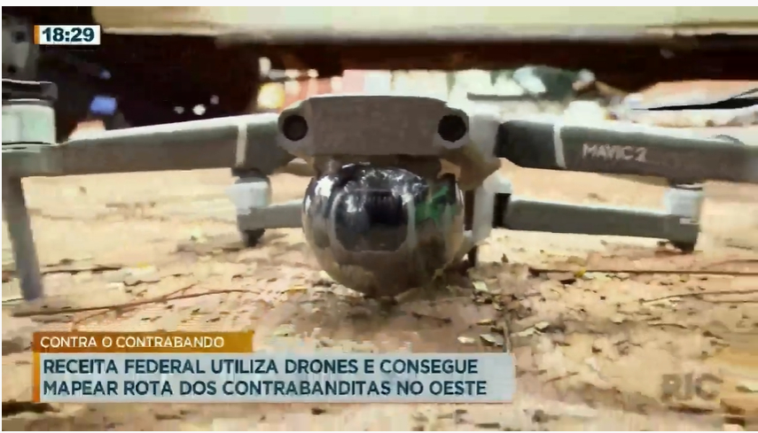 Con drones, Receita Federal vigila los alrededores del Puente de la Amistad