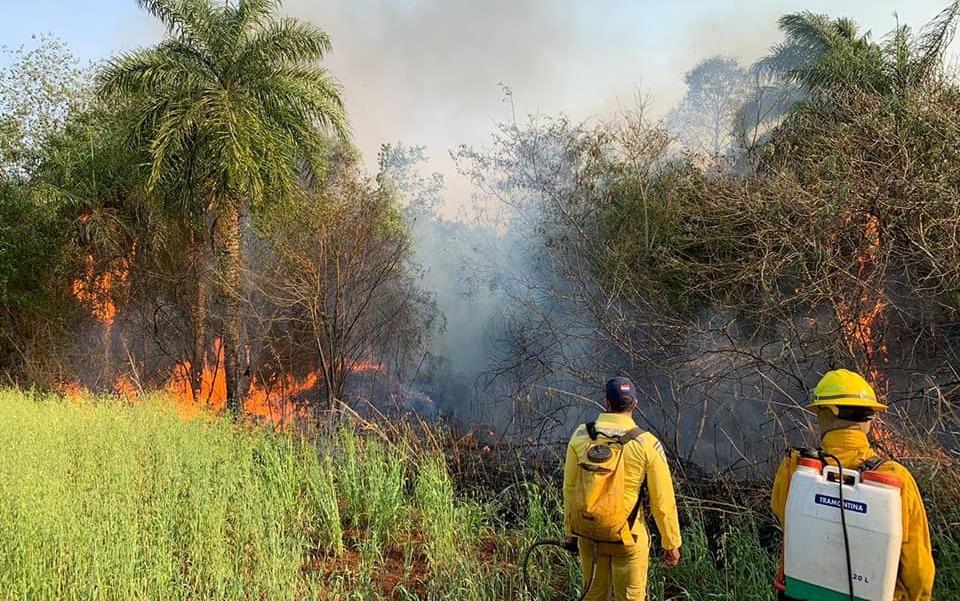 En promedio se reporta cinco focos de incendios por día en Minga Guazú