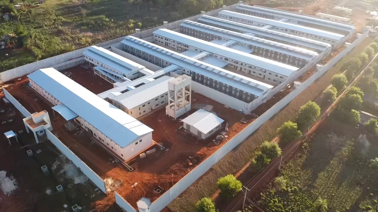 Obras del centro penitenciario de Minga Guazú en etapa final