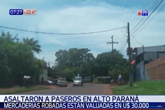 Reportan millonario asalto a paseros de Ciudad del Este