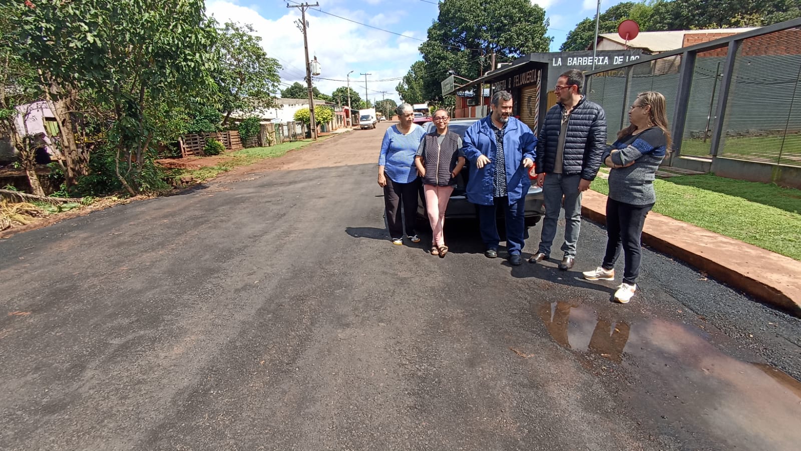 Franqueños reclaman calidad de  bacheo realizado en sus calles