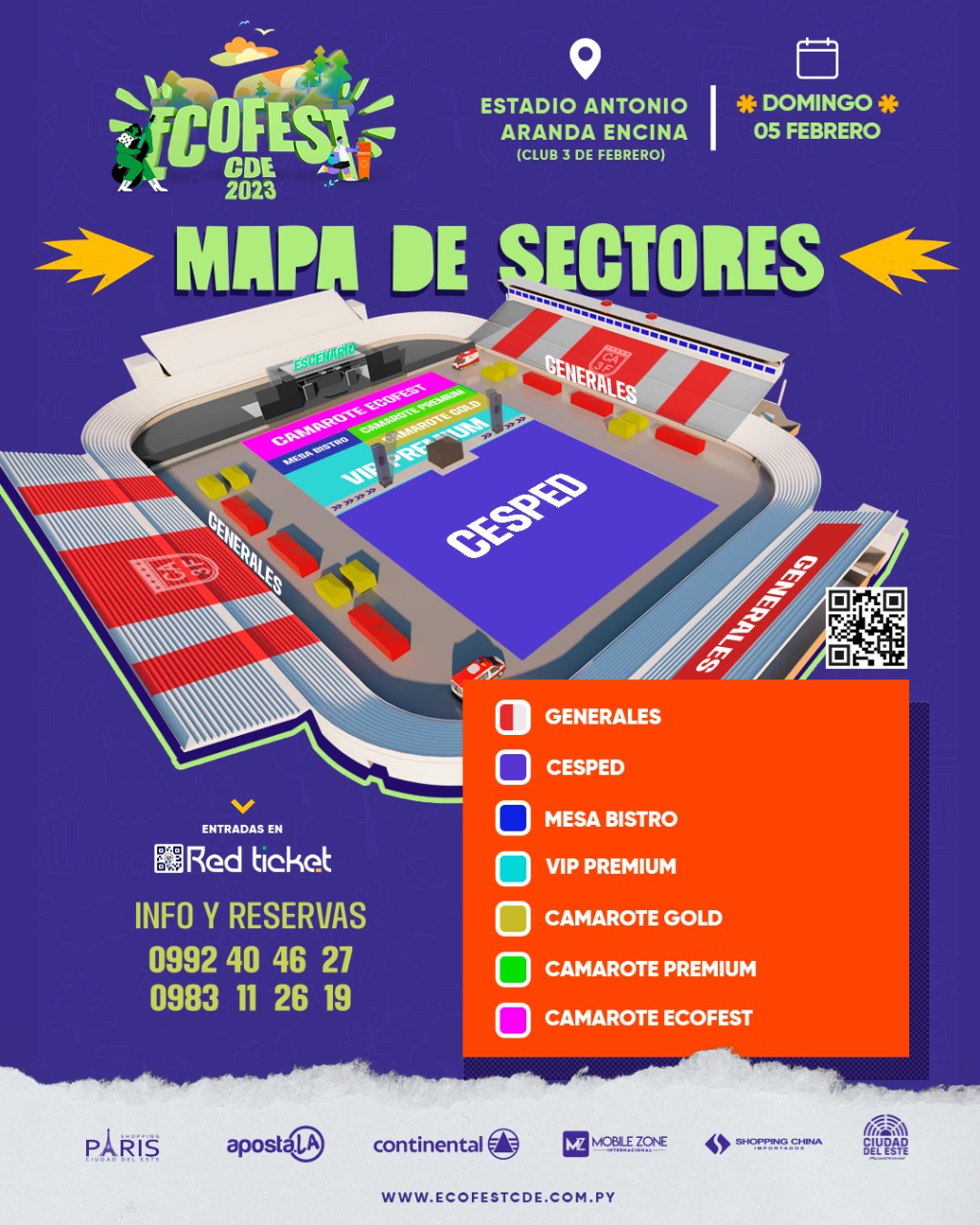 Dan a conocer precios y puntos de ventas de entradas para #EcofestCDE