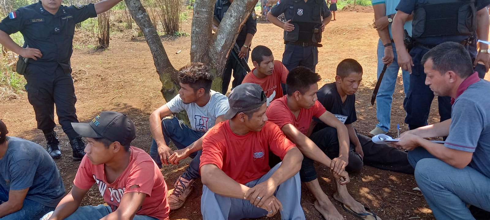 Siete indígenas opyta presos por invasión y cobrar “peaje”, ndaje