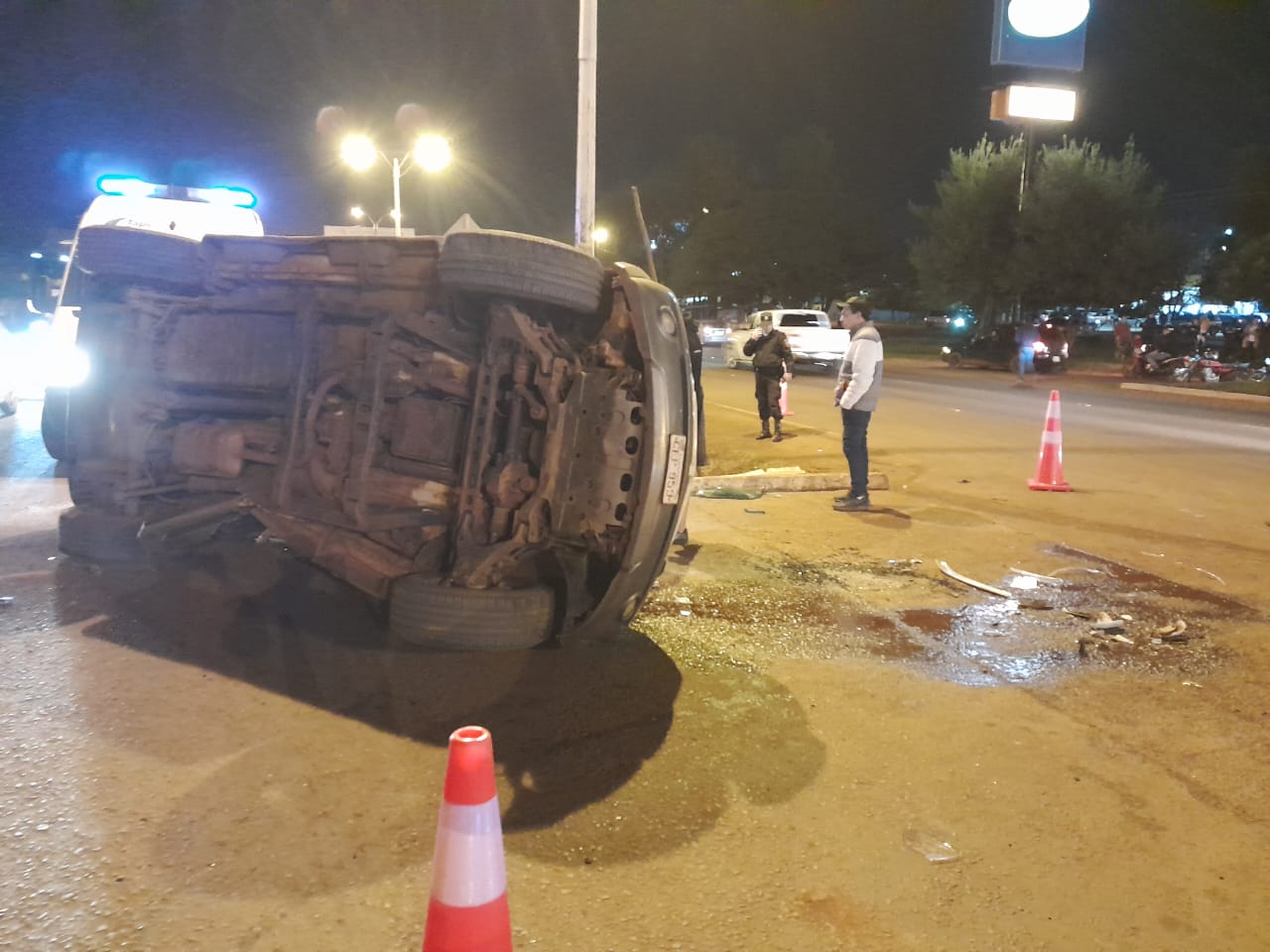 Choque y vuelco sobre la ruta PY 02, uno de los conductores estaba ebrio