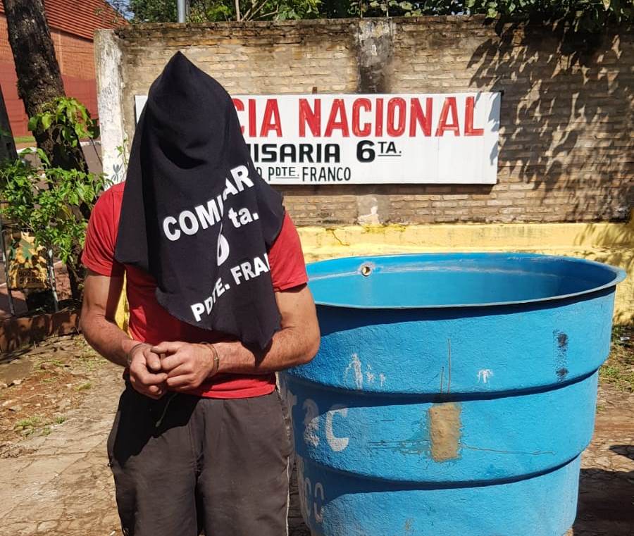Detienen a mondaha que robó y vendió un tanque de agua por 100 mil guaracas