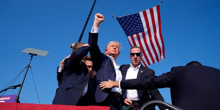 “Los agentes del Servicio Secreto hicieron un trabajo fantástico”, dijo Donald Trump
