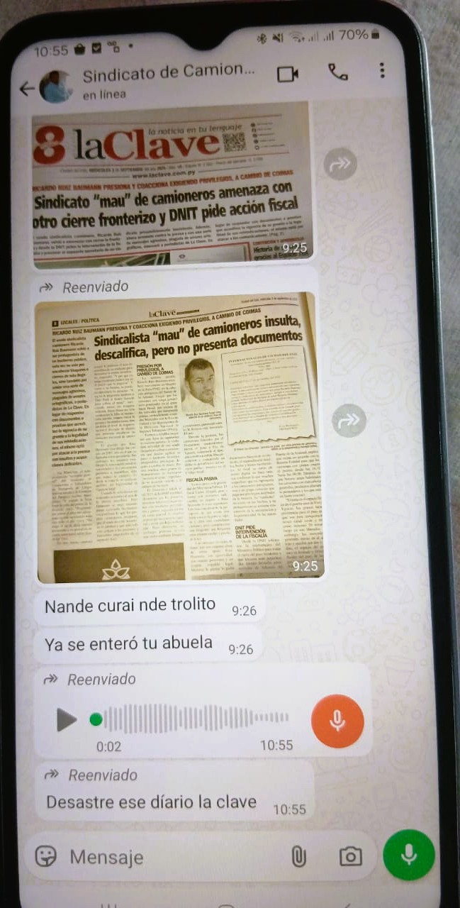 Camioneros de sindicato “mau” amenazan con nuevos bloqueos en el Puente de la Amistad