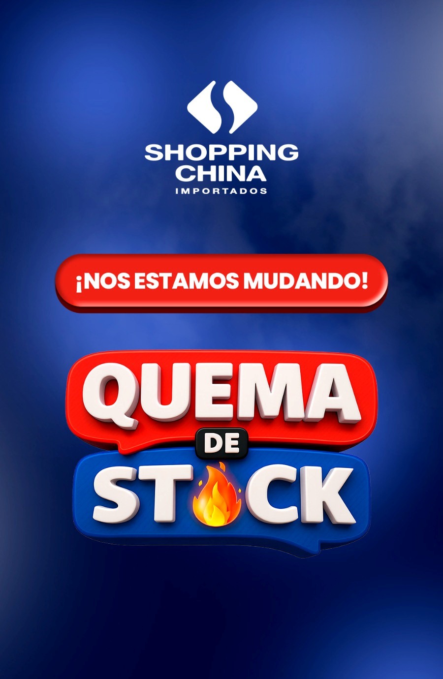 Quema total de stock en Shopping China con cotización congelada