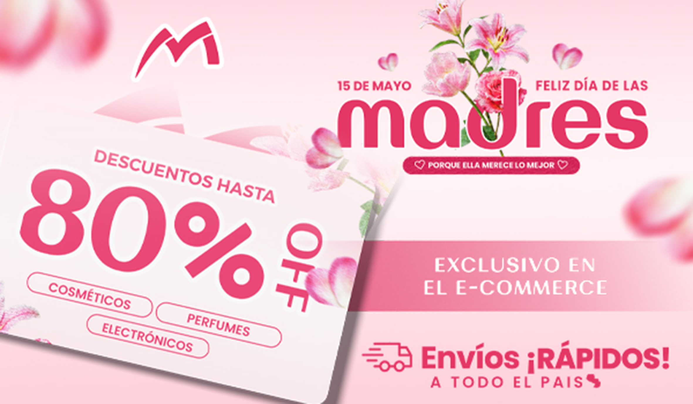 Mega Eletrônicos lanza campaña por el Día de la Madre con descuentos de hasta el 80%