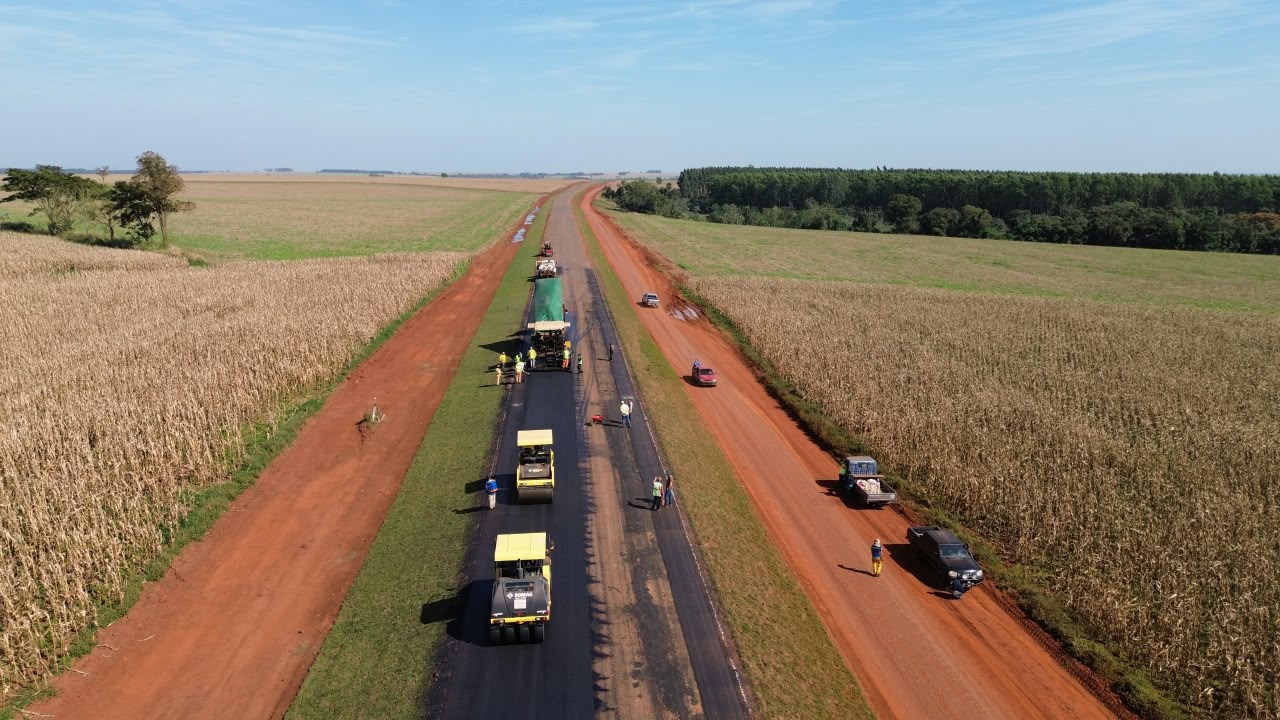 Ruta D007 avanza con sus primeros kilómetros de asfalto y apunta a fortalecer conexión con A. Paraná